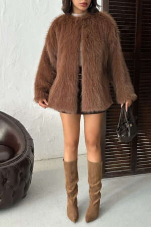 Glam Elegant Vintage Fur Jacket - Brand: Topshow - Women & Kids, Baby Clothes Wholesale - Globality Store