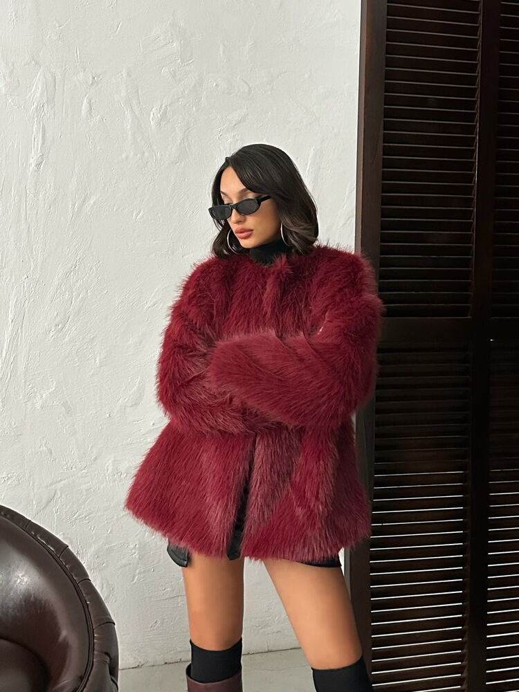 Fur Oversized Glam Jacket