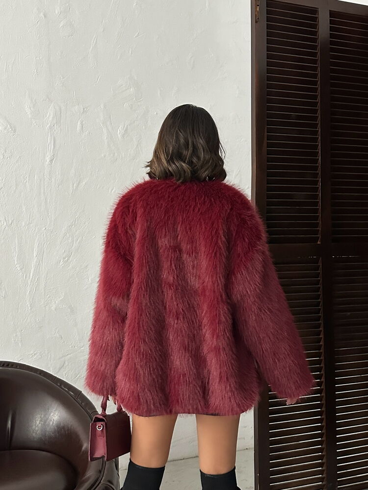 Fur Oversized Glam Jacket