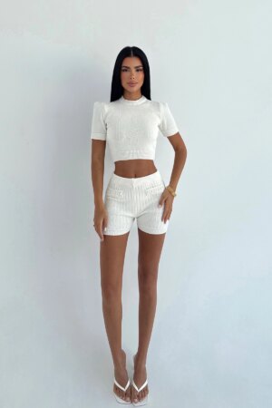 White Casual Sexy Elegant Set - Brand: EYYO ATELIER - Women & Kids, Baby Clothes Wholesale - Globality Store