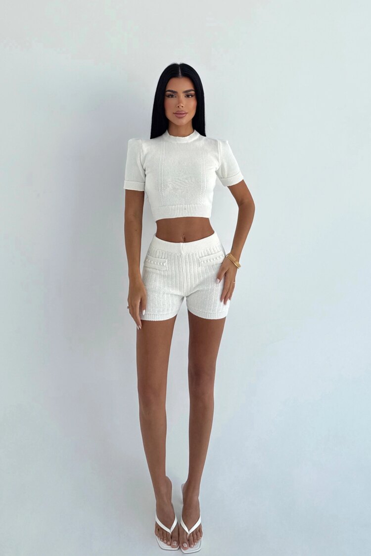 White Casual Sexy Elegant Set