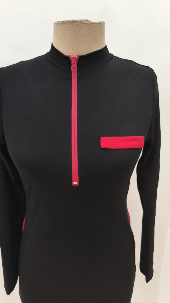 Black Bodycon Mini Dress With Long Sleeves
