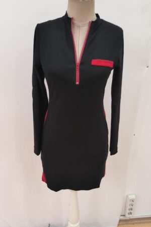 Black Bodycon Mini Dress With Long Sleeves - Brand: Janes - Women & Kids, Baby Clothes Wholesale - Globality Store