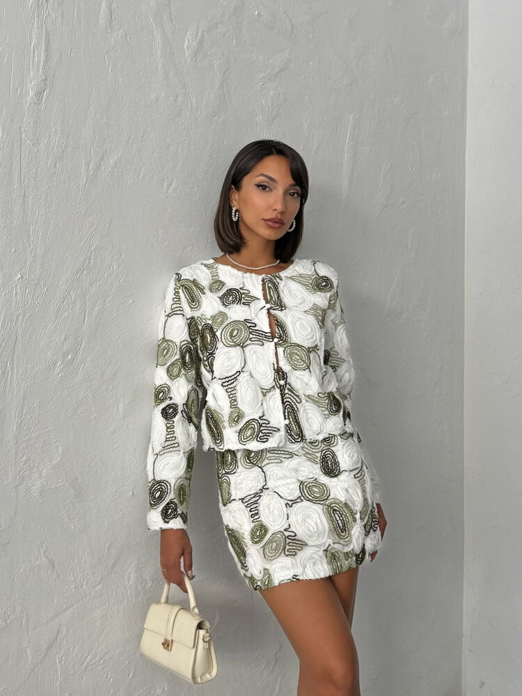 White Retro Single-Breasted Blazer Jacket