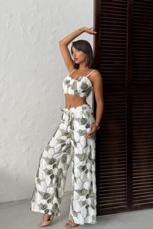 White Marble Fitted Crop Blouse With Cap Sleeves - Brand: Topshow - Women & Kids, Baby Clothes Wholesale - Globality Store