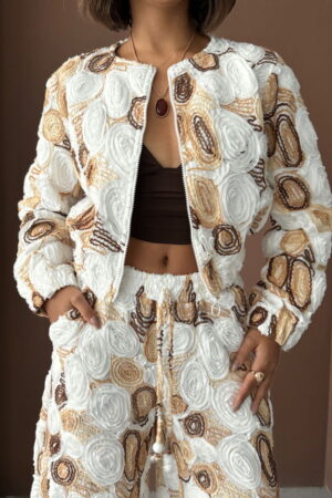 White Windbreaker Jacket - Brand: Topshow - Women & Kids, Baby Clothes Wholesale - Globality Store