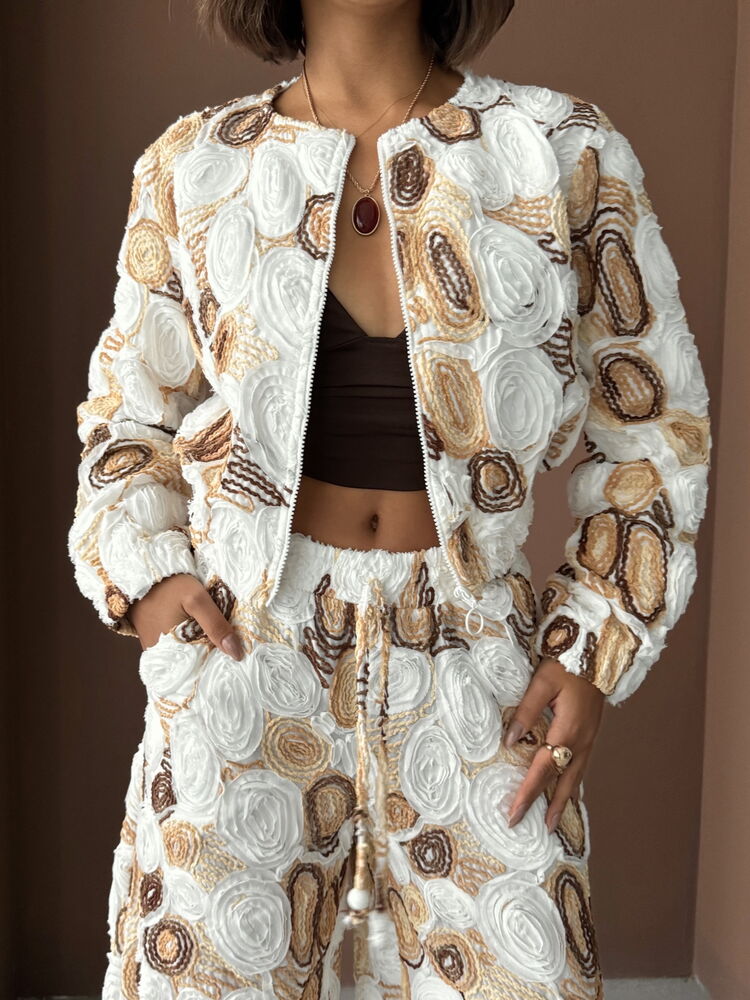 White Windbreaker Jacket