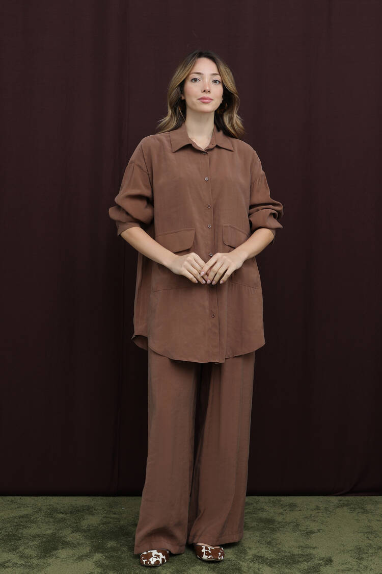 Casual Elegant Set With Palazzo Pants - Brand: Puane - Women & Kids, Baby Clothes Wholesale - Globality Store