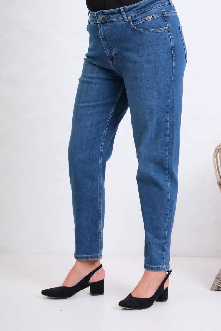 Casual Plus Size Mom Jeans