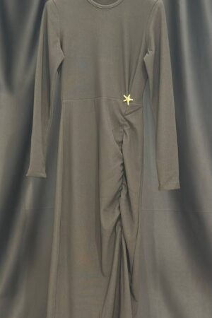 Khaki Modest Elegant Formal Dress - Brand: Fiori - Women & Kids, Baby Clothes Wholesale - Globality Store