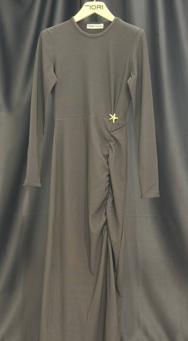 Khaki Modest Elegant Formal Dress - Brand: Fiori - Women & Kids, Baby Clothes Wholesale - Globality Store