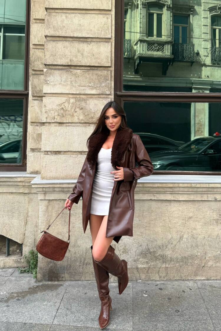 Elegant Slim Fit Single-Breasted Wrapover Coat