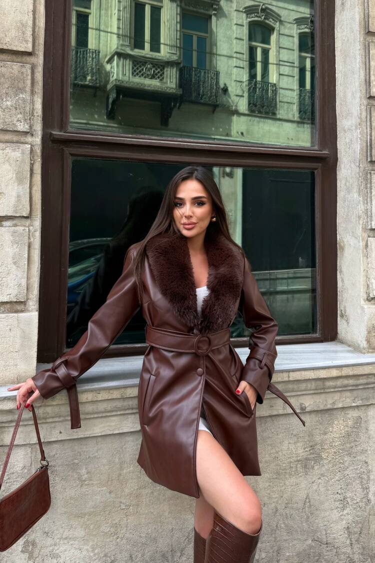 Elegant Slim Fit Single-Breasted Wrapover Coat