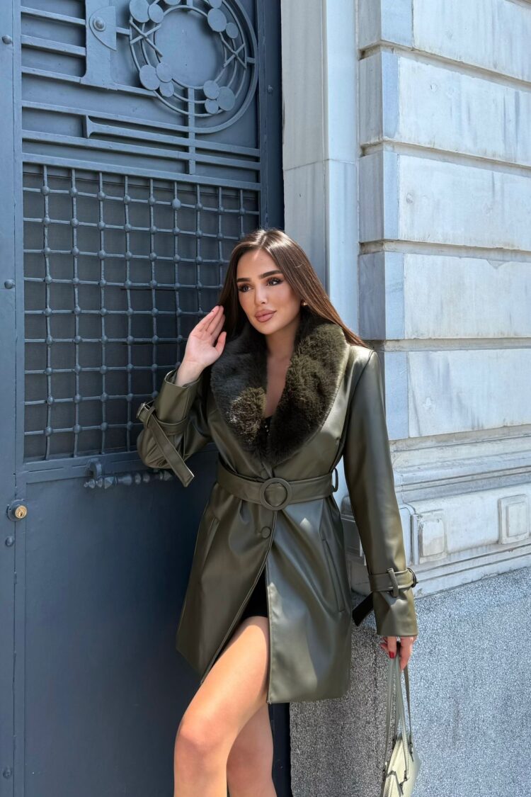 Green Elegant Slim Fit Single-Breasted Coat - Brand: My Jest Fashion - Women & Kids, Baby Clothes Wholesale - Globality Store