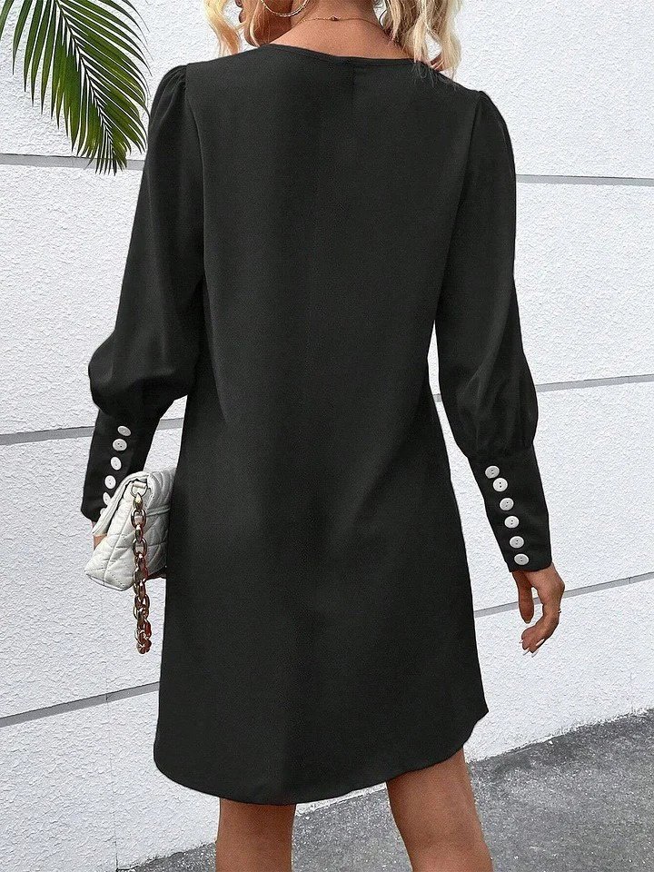 Modest Elegant Mini Shift Dress