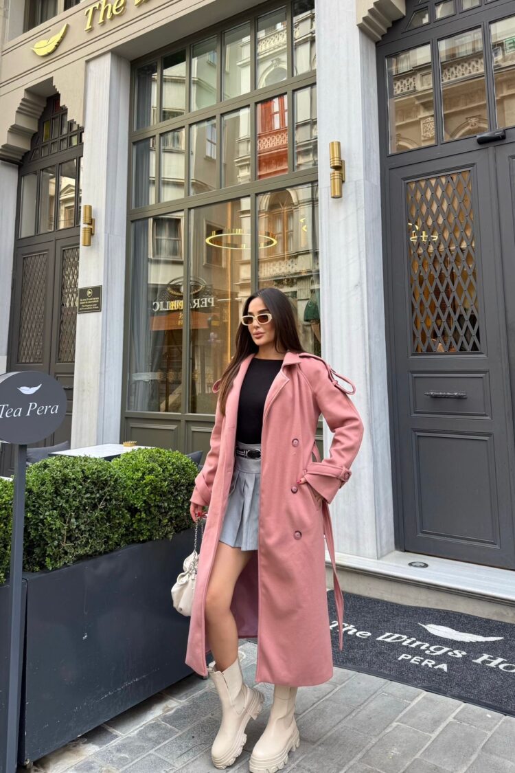 Elegant Double-Breasted Wrapover Coat