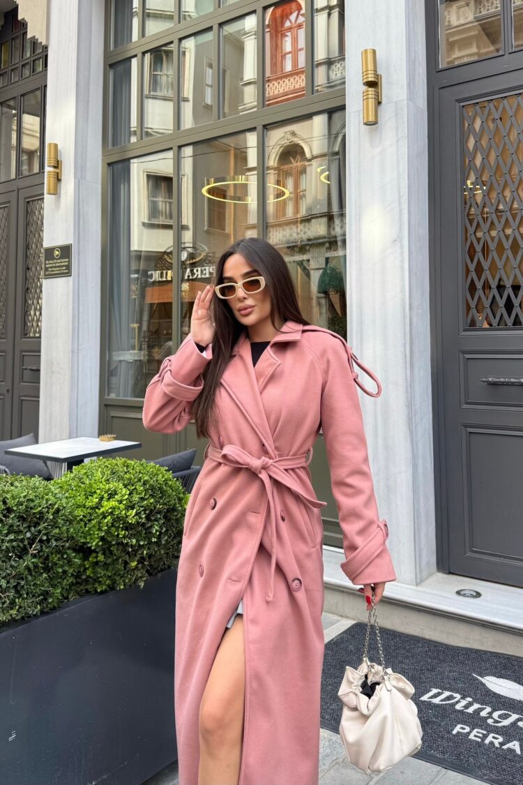 Elegant Double-Breasted Wrapover Coat