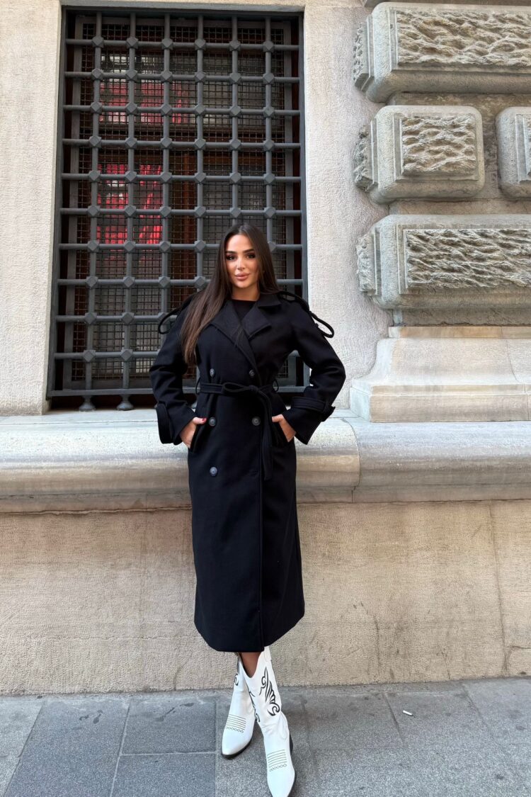 Double-Breasted Long Coat