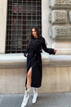 Double-Breasted Long Coat - Brand: My Jest Fashion - Women & Kids, Baby Clothes Wholesale - Globality Store