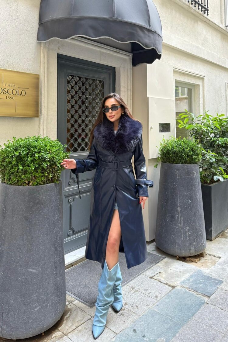 Black Elegant Single-Breasted Fur Coat - Brand: My Jest Fashion - Women & Kids, Baby Clothes Wholesale - Globality Store