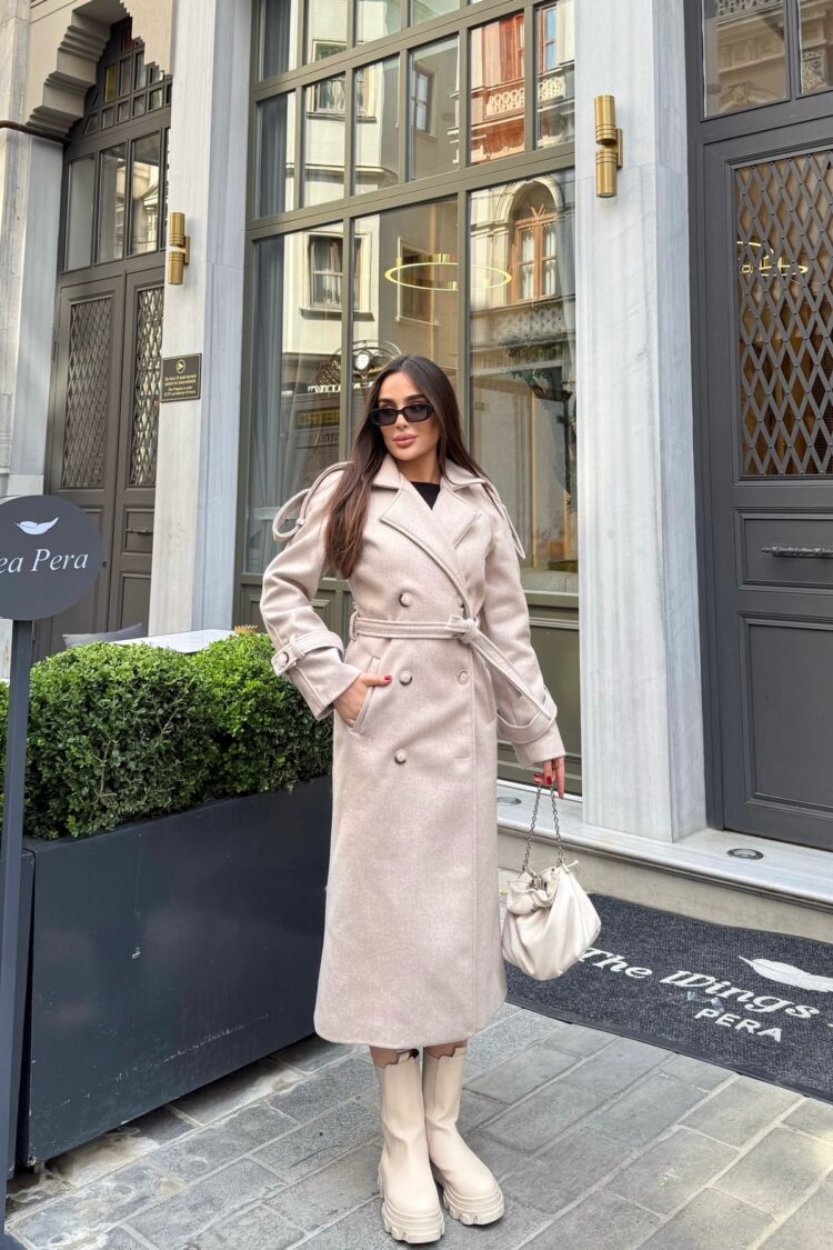 Double-Breasted Slim Fit Coat