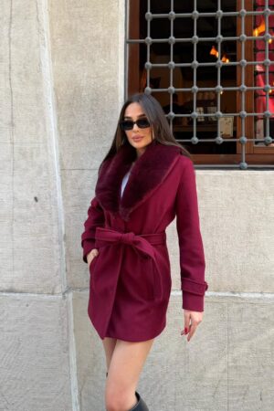 Elegant Fur Wrapover Coat - Brand: My Jest Fashion - Women & Kids, Baby Clothes Wholesale - Globality Store