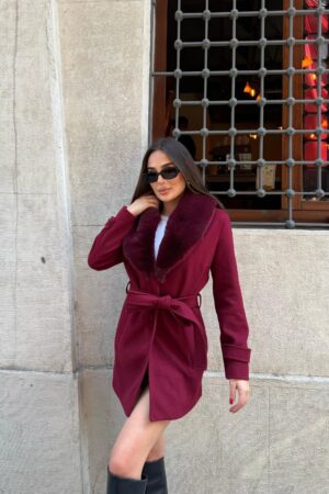Elegant Fur Wrapover Coat - Brand: My Jest Fashion - Women & Kids, Baby Clothes Wholesale - Globality Store
