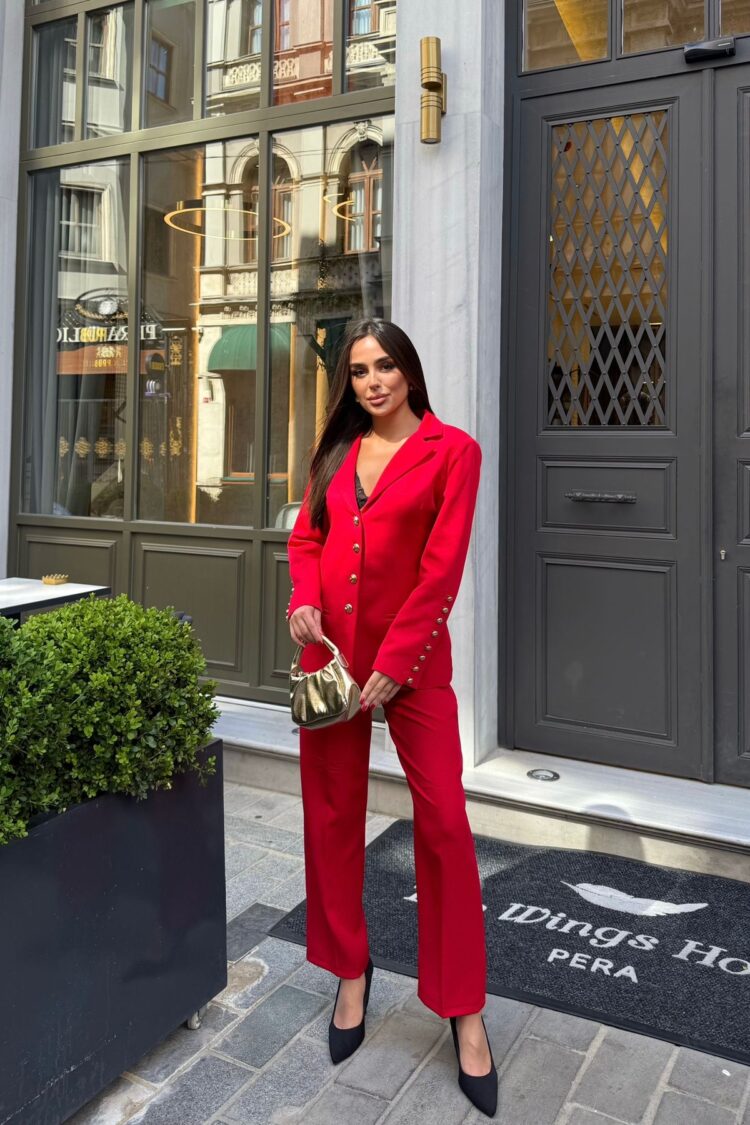 Formal Elegant Suit With Tuxedo Pants