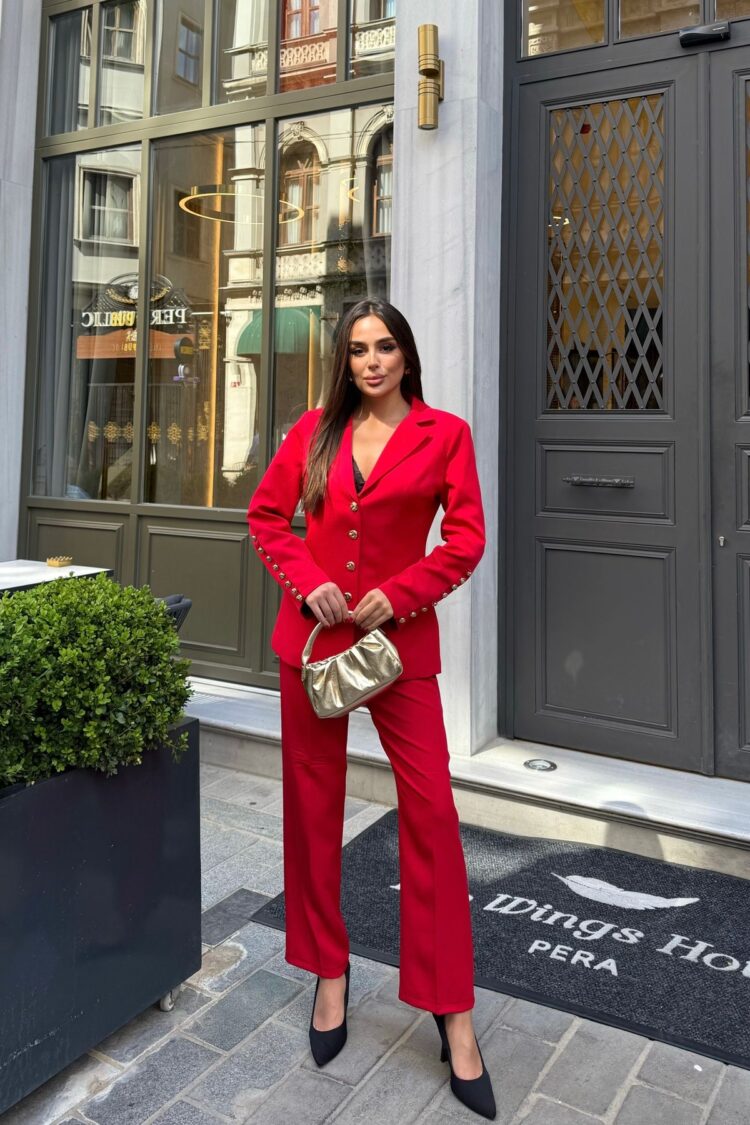 Formal Elegant Suit With Tuxedo Pants