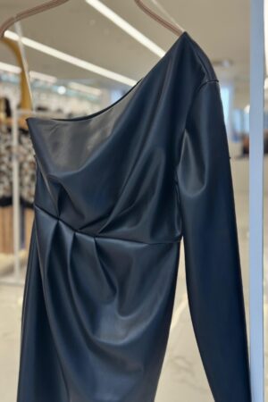 Sexy Black Bodycon Mini Dress With One Shoulder Neck - Brand: Sobe Istanbul - Women & Kids, Baby Clothes Wholesale - Globality Store