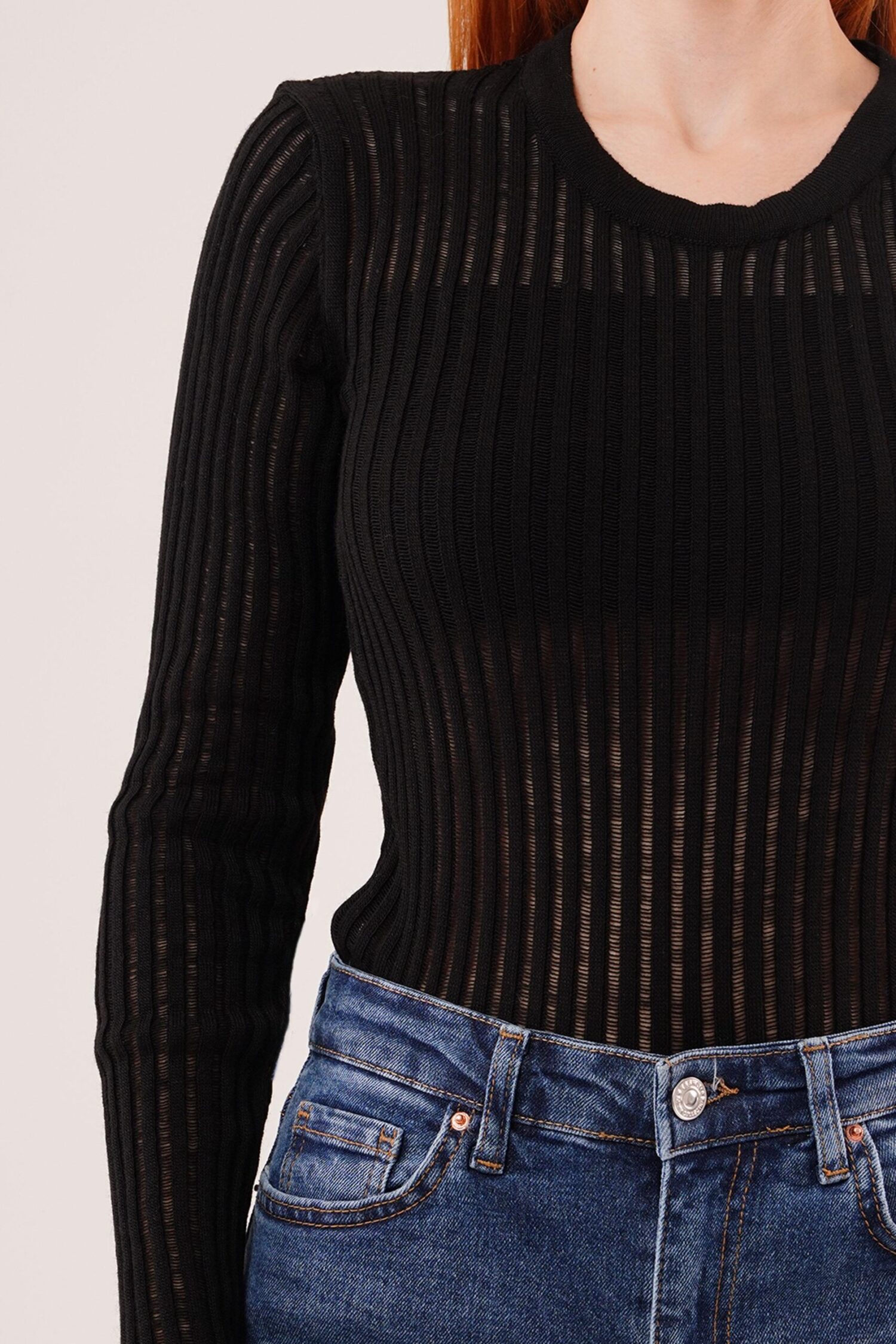 Black Striped Slim Fit Blouse - Brand: Lustrin - Women & Kids, Baby Clothes Wholesale - Globality Store