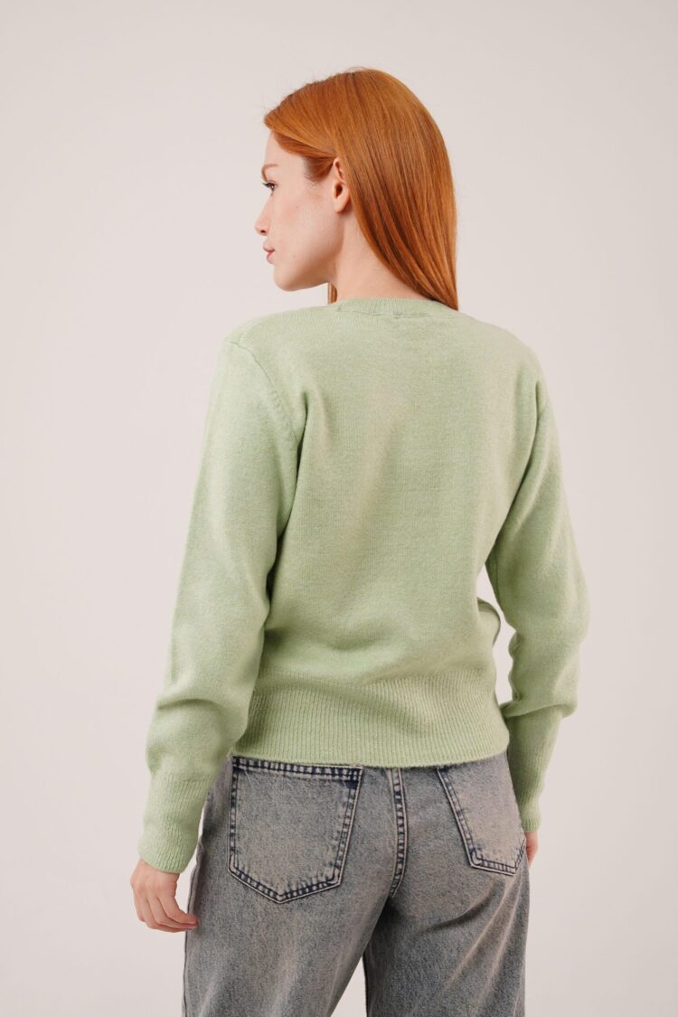 Sweater With Crew Neck And Long Sleeves
