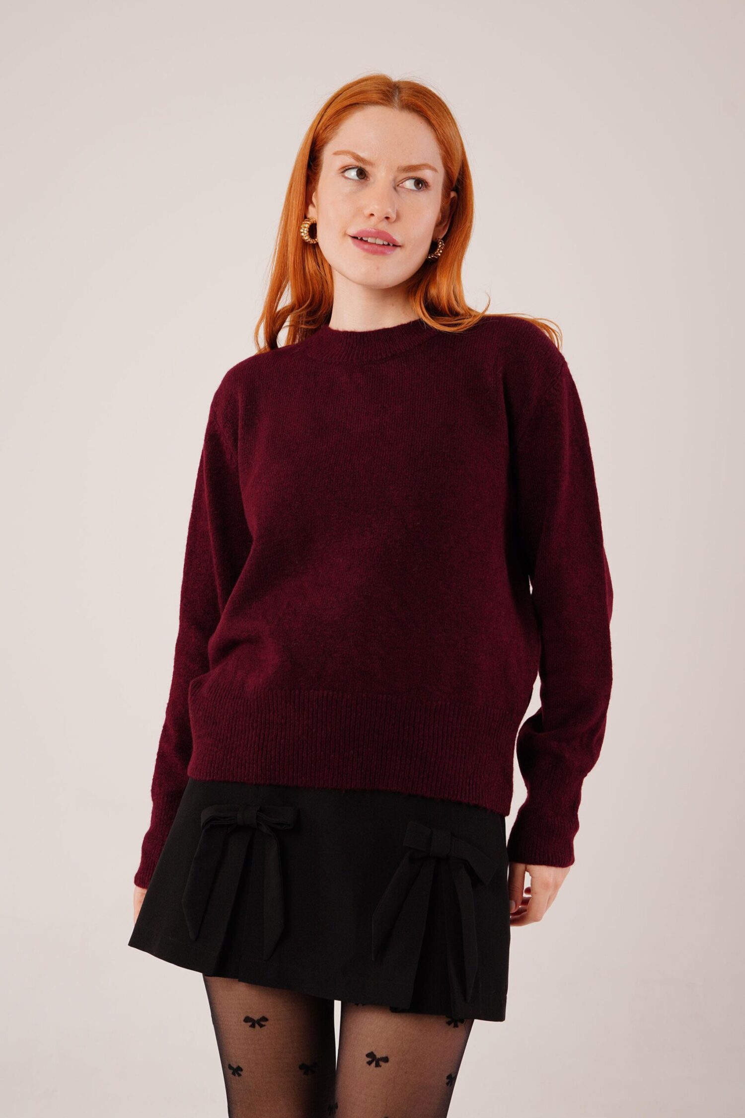 Sweater With High Neck And Long Sleeves - Brand: Lustrin - Women & Kids, Baby Clothes Wholesale - Globality Store