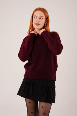Sweater With High Neck And Long Sleeves - Brand: Lustrin - Women & Kids, Baby Clothes Wholesale - Globality Store