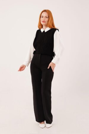 Modest Tie-Up Crop Vest - Brand: Lustrin - Women & Kids, Baby Clothes Wholesale - Globality Store