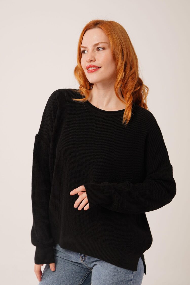 Oversized Fit Casual Sweater - Brand: Lustrin - Women & Kids, Baby Clothes Wholesale - Globality Store