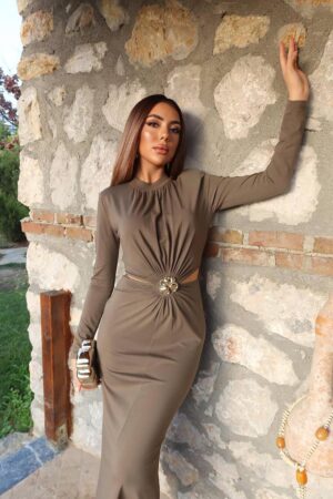 Green Sexy Elegant Formal Sheath Dress - Brand: Elisa - Women & Kids, Baby Clothes Wholesale - Globality Store