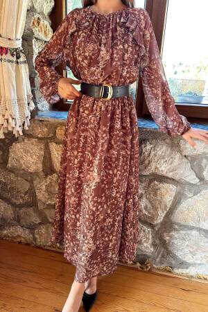 A-Line Maxi Dress With Animal Print - Brand: Elisa - Women & Kids, Baby Clothes Wholesale - Globality Store