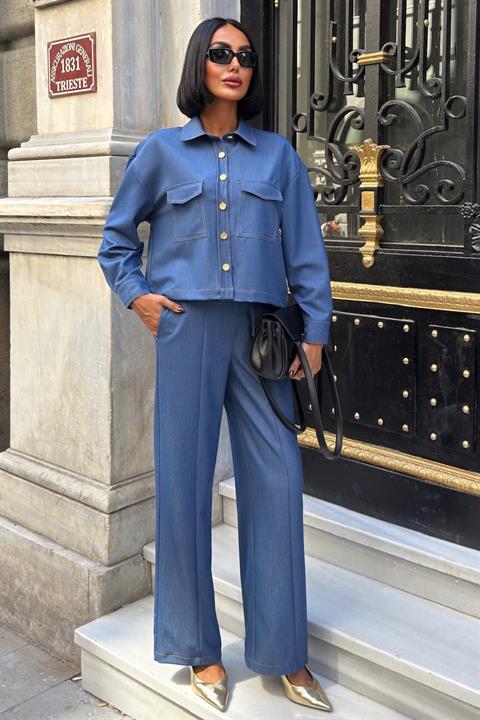 Blue Casual Streetwear Elegant Set - Brand: Sobe Istanbul - Women & Kids, Baby Clothes Wholesale - Globality Store