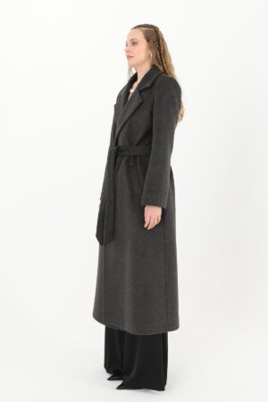 Grey Elegant Wrapover Coat - Brand: Puane - Women & Kids, Baby Clothes Wholesale - Globality Store
