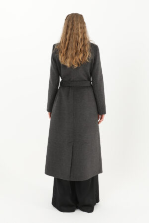 Grey Elegant Wrapover Coat - Brand: Puane - Women & Kids, Baby Clothes Wholesale - Globality Store