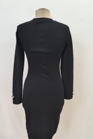 Black Bodycon Dress With Long Sleeves - Brand: Janes - Women & Kids, Baby Clothes Wholesale - Globality Store