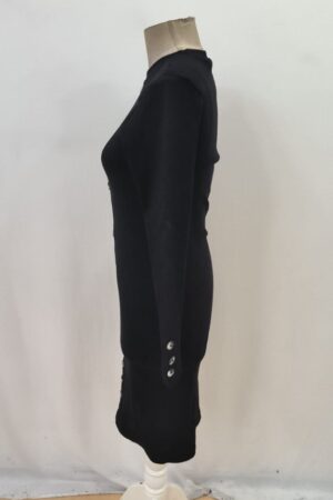 Black Bodycon Dress With Long Sleeves - Brand: Janes - Women & Kids, Baby Clothes Wholesale - Globality Store