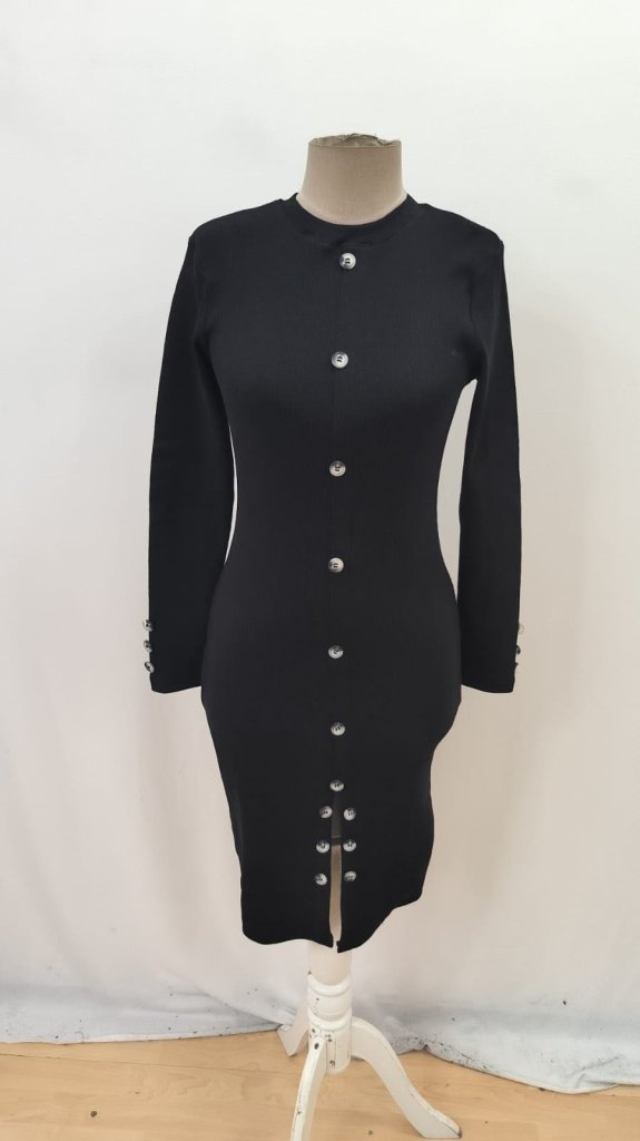Black Bodycon Dress With Long Sleeves