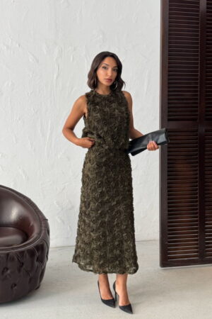 Green Elegant Slim Fit Sleeveless Blouse - Brand: Topshow - Women & Kids, Baby Clothes Wholesale - Globality Store