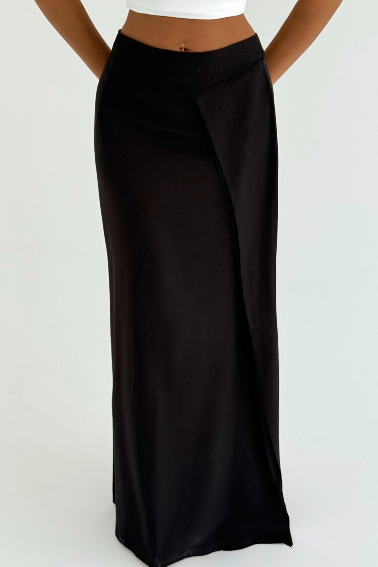Sexy Elegant Formal Glam Maxi Wrap Skirt