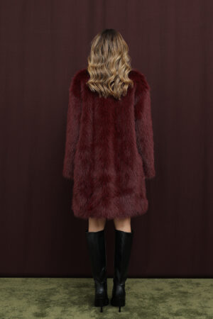 ClaretElegant Fur CoatLong Oversized Fit - Brand: SOUL - Women & Kids, Baby Clothes Wholesale - Globality Store