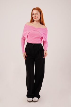 Degaje Collar WholesaleKnitwear Sweater - Brand: Lustrin - Women & Kids, Baby Clothes Wholesale - Globality Store