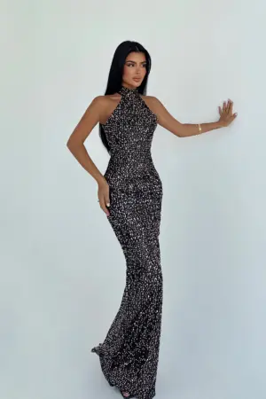 Black Sexy Elegant Glam Formal Bodycon Dress - Brand: EYYO ATELIER - Women & Kids, Baby Clothes Wholesale - Globality Store