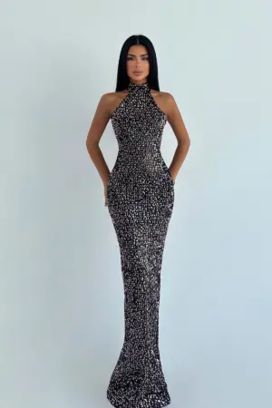 Black Sexy Elegant Glam Formal Bodycon Dress - Brand: EYYO ATELIER - Women & Kids, Baby Clothes Wholesale - Globality Store